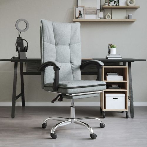 Fauteuil inclinable de bureau Gris foncé Tissu - Photo n°2; ?>