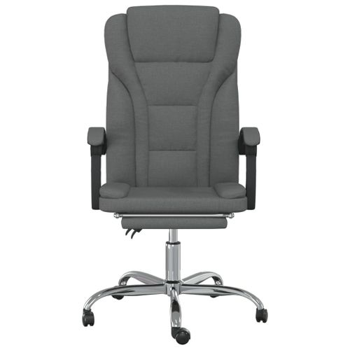 Fauteuil inclinable de bureau Gris foncé Tissu - Photo n°3; ?>