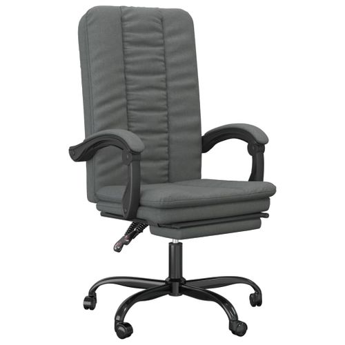 Fauteuil inclinable de bureau Gris foncé Tissu - Photo n°2; ?>