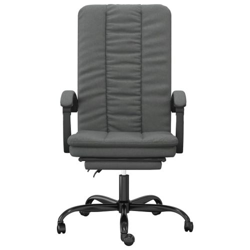 Fauteuil inclinable de bureau Gris foncé Tissu - Photo n°3; ?>