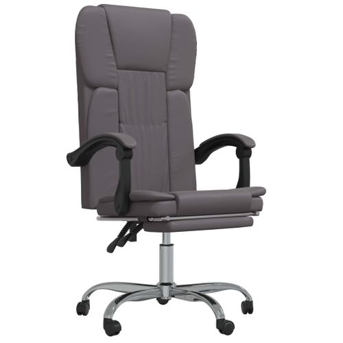 Fauteuil inclinable de bureau Gris Similicuir - Photo n°2; ?>