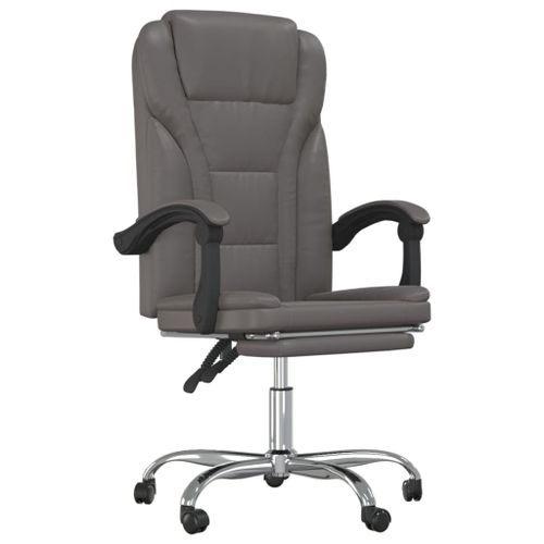 Fauteuil inclinable de bureau Gris Similicuir - Photo n°2; ?>