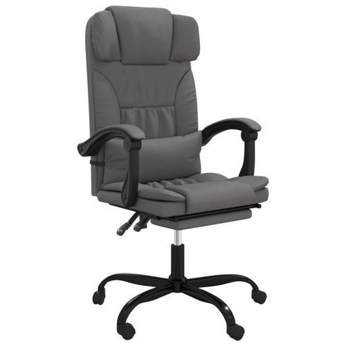 Fauteuil inclinable de bureau Gris Similicuir - Photo n°2; ?>