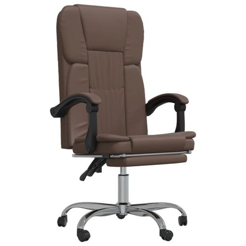 Fauteuil inclinable de bureau Marron Similicuir - Photo n°2; ?>