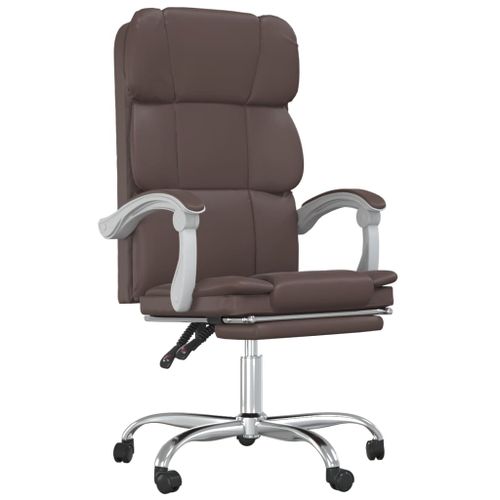 Fauteuil inclinable de bureau Marron Similicuir - Photo n°2; ?>