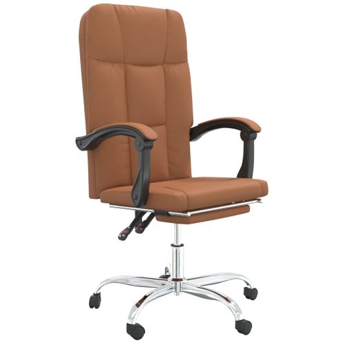 Fauteuil inclinable de bureau Marron Similicuir - Photo n°2; ?>