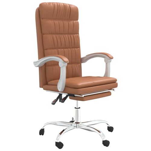 Fauteuil inclinable de bureau Marron Similicuir - Photo n°2; ?>