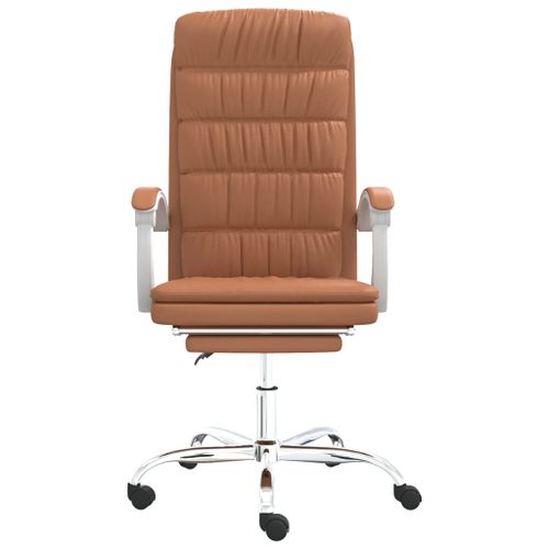 Fauteuil inclinable de bureau Marron Similicuir - Photo n°3; ?>