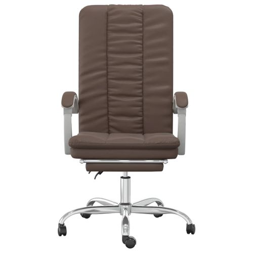 Fauteuil inclinable de bureau Marron Similicuir - Photo n°3; ?>