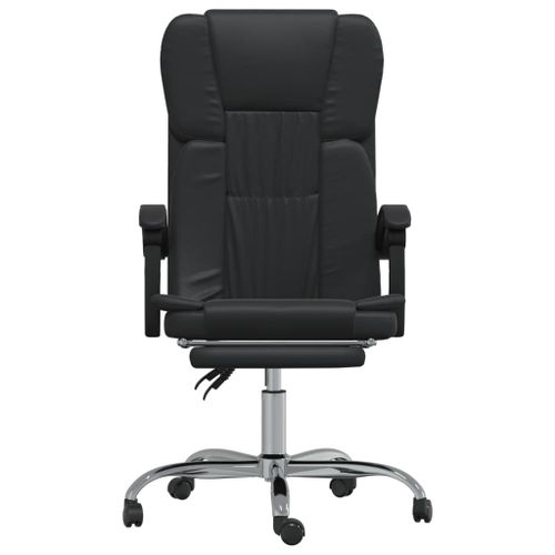 Fauteuil inclinable de bureau Noir Similicuir - Photo n°3; ?>