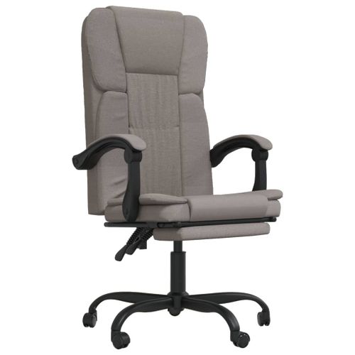 Fauteuil inclinable de bureau Taupe Tissu - Photo n°2; ?>