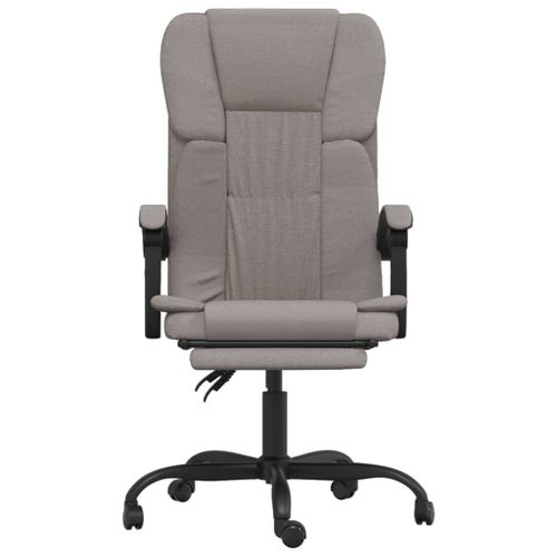 Fauteuil inclinable de bureau Taupe Tissu - Photo n°3; ?>