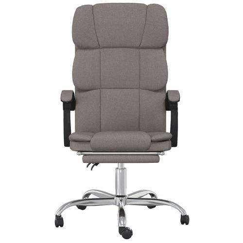 Fauteuil inclinable de bureau Taupe Tissu - Photo n°3; ?>