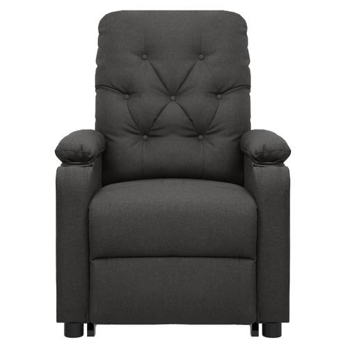 Fauteuil inclinable de massage électrique Gris foncé Tissu 2 - Photo n°3; ?>