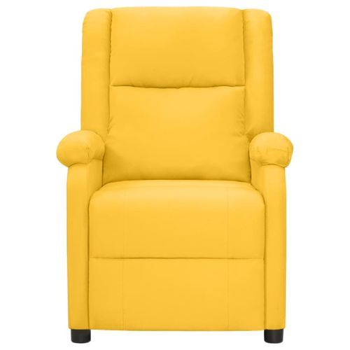 Fauteuil inclinable électrique Jaune Tissu 2 - Photo n°3; ?>