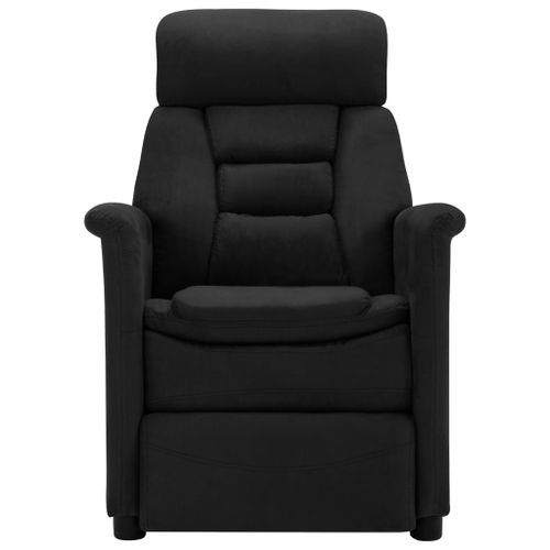 Fauteuil inclinable électrique Noir Similicuir daim 2 - Photo n°2; ?>