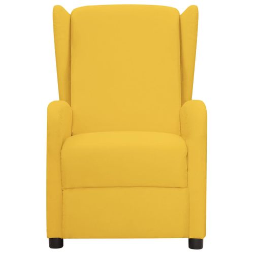 Fauteuil inclinable Jaune Tissu 3 - Photo n°2; ?>