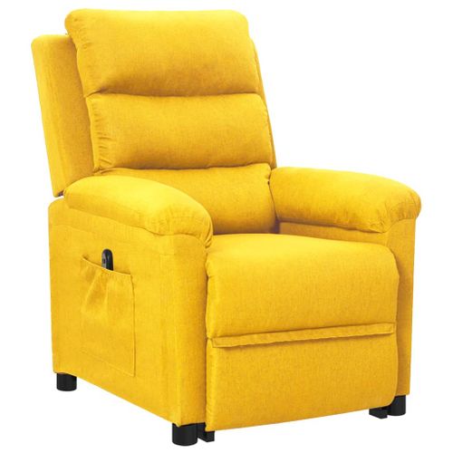 Fauteuil inclinable Jaune Tissu 4 - Photo n°2; ?>