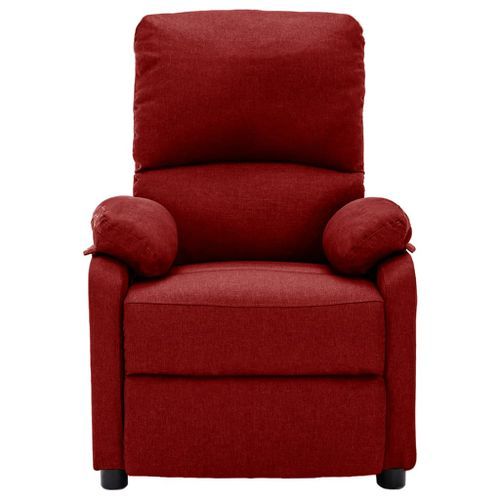 Fauteuil inclinable Rouge bordeaux Tissu 20 - Photo n°2; ?>