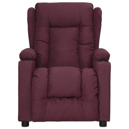 Fauteuil inclinable Violet Tissu 2 - Photo n°3; ?>