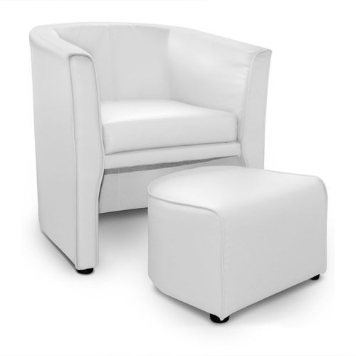 Fauteuil moderne avec repose pieds Nolan - Photo n°2; ?>