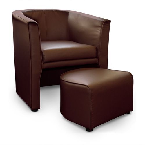 Fauteuil moderne avec repose pieds Nolan - Photo n°3; ?>