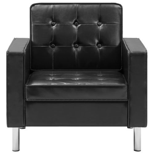 Fauteuil Noir Similicuir 8 - Photo n°3; ?>