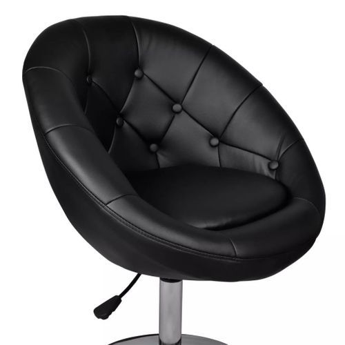 Fauteuil noir Similicuir Kapole - Lot de 2 - Photo n°3; ?>