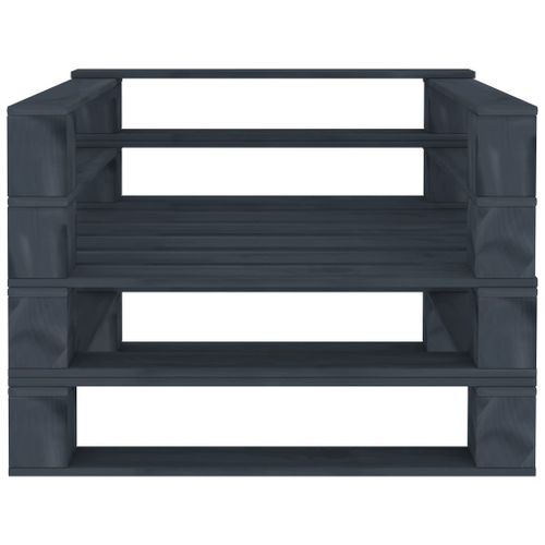 Fauteuil Palette De Jardin Bois Gris 10 Fauteuil palette de jardin Bois Gris - Photo n°2; ?>