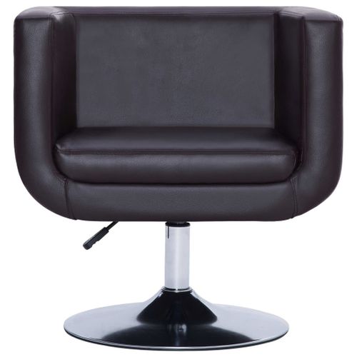 Fauteuil pivotant Marron Similicuir Lizo - Photo n°3; ?>