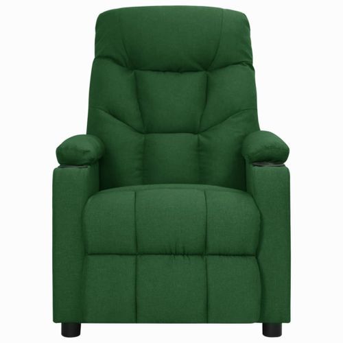 Fauteuil releveur inclinable de massage Vert foncé Tissu 3 - Photo n°3; ?>