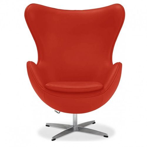 Fauteuil simili cuir rouge Ego - Photo n°2; ?>