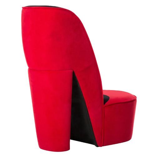 Fauteuil velours rouge Fashionly - Photo n°3; ?>