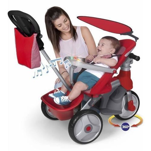 FEBER - Tricycle Baby Trike Easy Evolution - Rouge - Photo n°2; ?>
