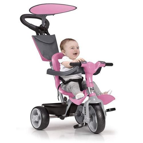FEBER Tricycle Evolutif Trike Baby Plus Music Rose - Photo n°2; ?>