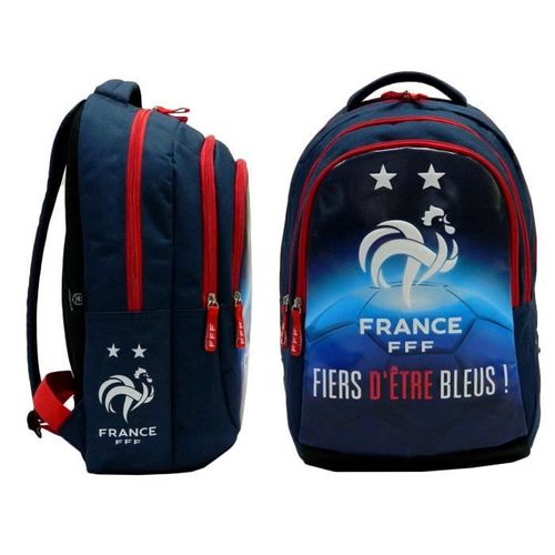 FEDERATION FRANCAISE DE FOOTBALL Sac a dos - Deux compartiments - 45 cm - Bleu - Photo n°2; ?>