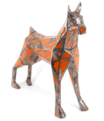Figure décorative de chien en fer Liko 65 cm - Photo n°2; ?>