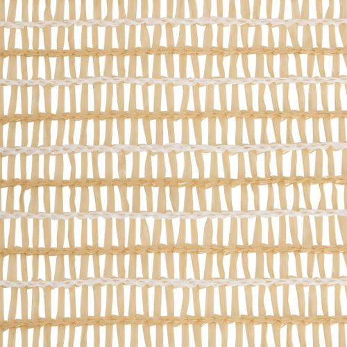Filet brise-vue Beige 1x50 m PEHD 195 g/m² - Photo n°3; ?>