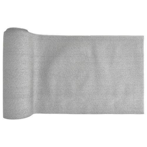 Filet brise-vue gris clair 1,5x10 m PEHD 150 g/m² - Photo n°2; ?>