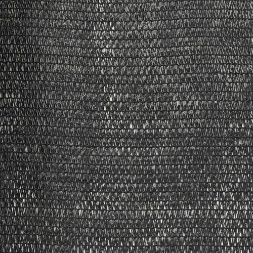 Filet brise-vue PEHD 1x25 m Noir 150 g/m² - Photo n°3; ?>