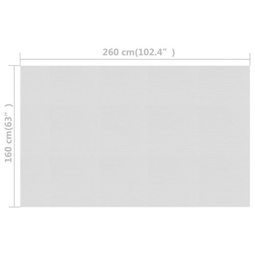 Film solaire de piscine flottant PE 260x160 cm Gris - Photo n°3; ?>