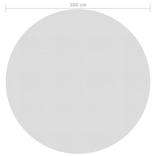 Film solaire de piscine flottant PE 300 cm Gris - Photo n°3; ?>