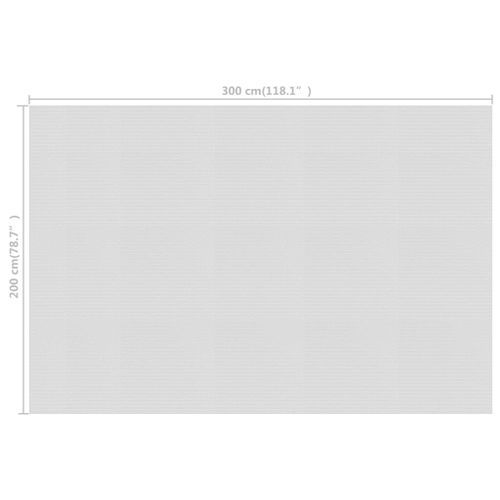 Film solaire de piscine flottant PE 300x200 cm Gris - Photo n°3; ?>