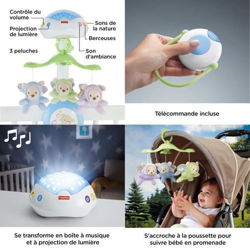 FISHER-PRICE - Mobile Doux Reves Papillons - Photo n°3; ?>