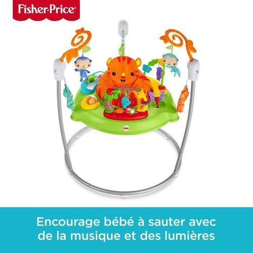 FISHER-PRICE - Sauteur Jumperoo Jungle - Sons & Lumieres - Photo n°2; ?>