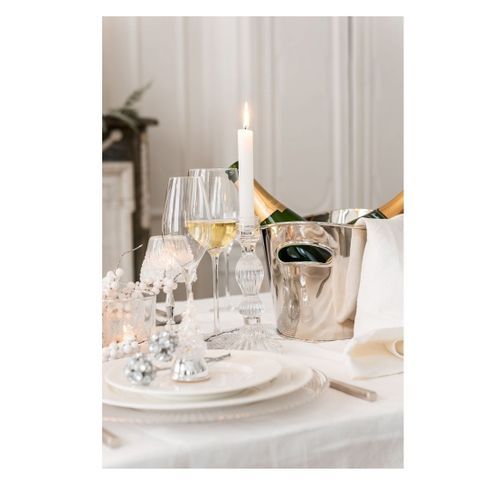 Flûte à champagne verre transparent Licia - Photo n°2; ?>