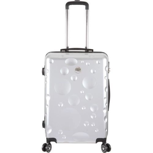 FRANCE BAG Set de 3 Valises 8 roues abs/polycarbonate Argent - Photo n°2; ?>