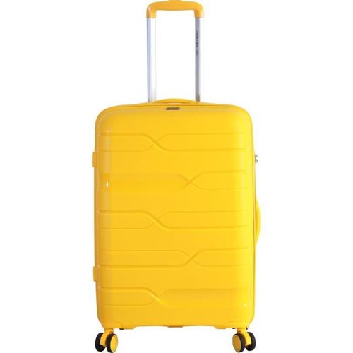 FRANCE BAG Set de 3 Valises 8 Roues Multidirectionnelles Polypropylene Jaune - Photo n°2; ?>