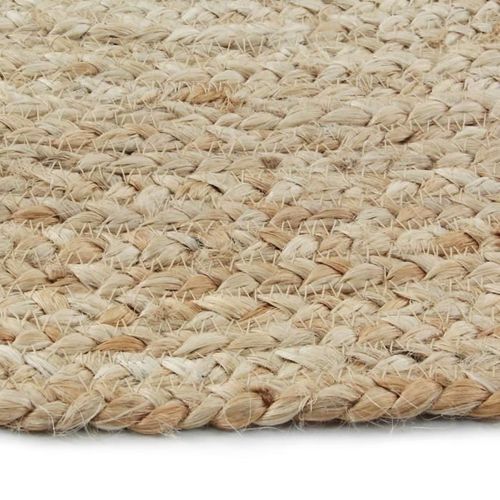 FULL Tapis de salon ou de chambre - Jute - Ø160 cm - Naturel - Photo n°3; ?>