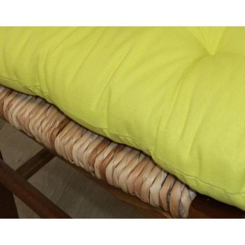 Galette de chaise 8 points 40x40x4 cm VERT ANIS - Photo n°3; ?>